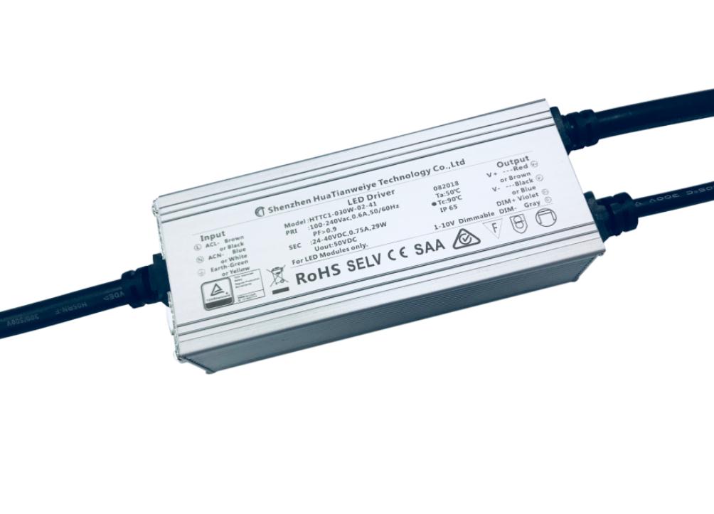 30W IP65 1-10V dimming driver
