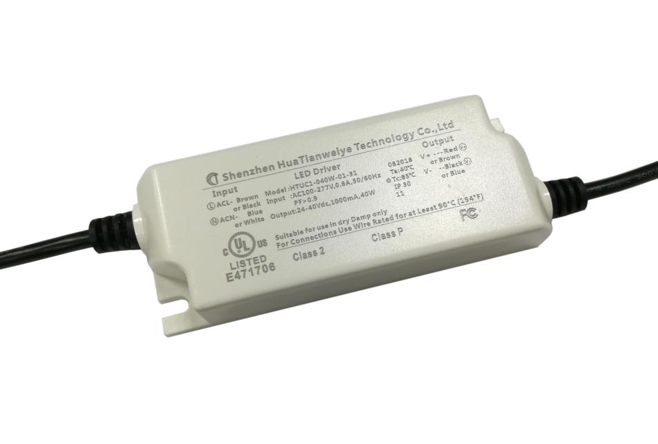 40W Indoor led constant current driver with UL cUL fcc