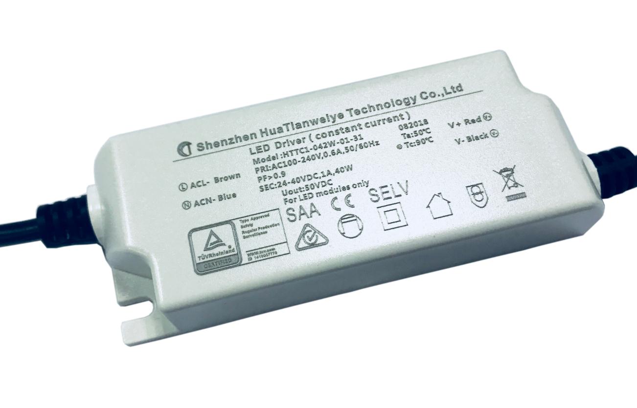 40W Indoor led constant current driver with TUV SAA CE