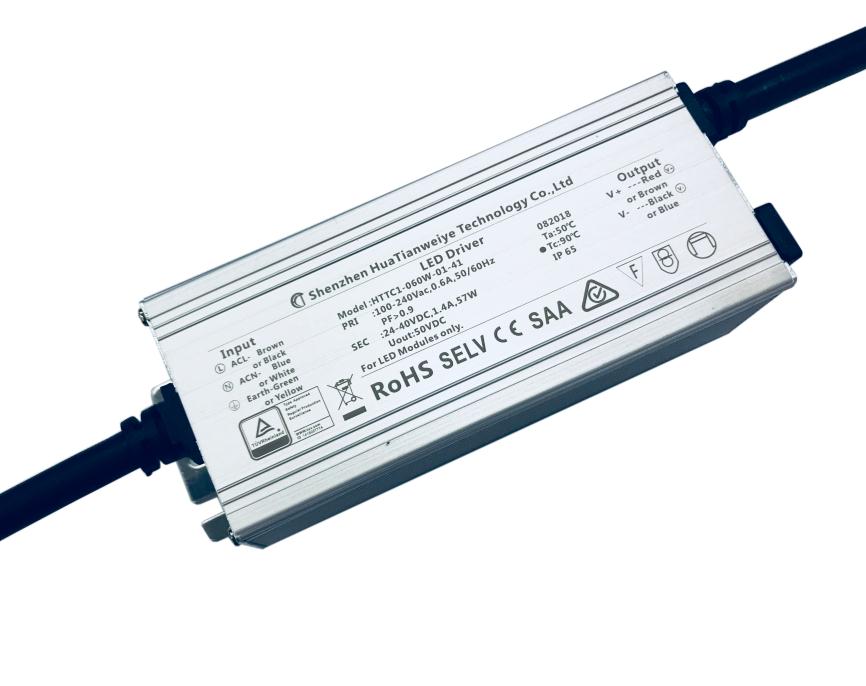 60W IP65 Constant Current Driver TUV SA