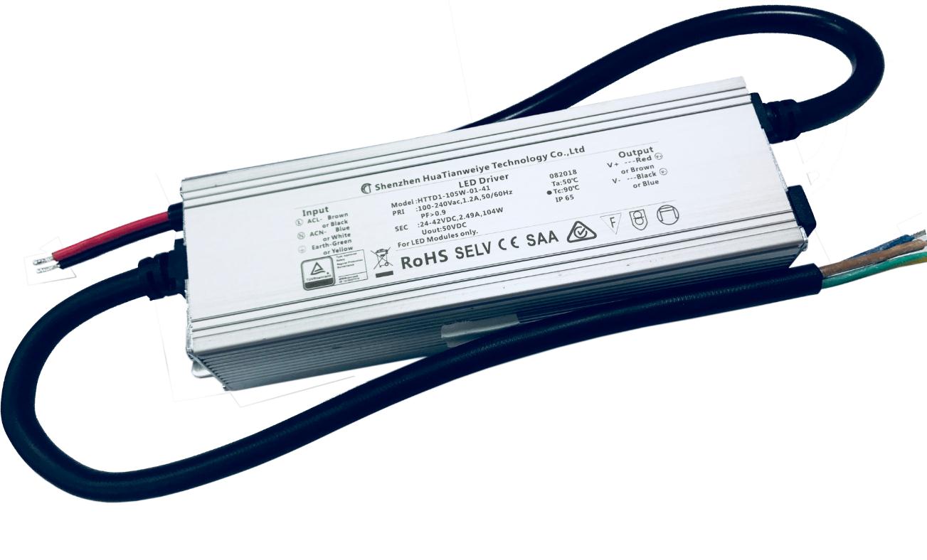 100W IP65 Constant Current driver TUV SAA CE